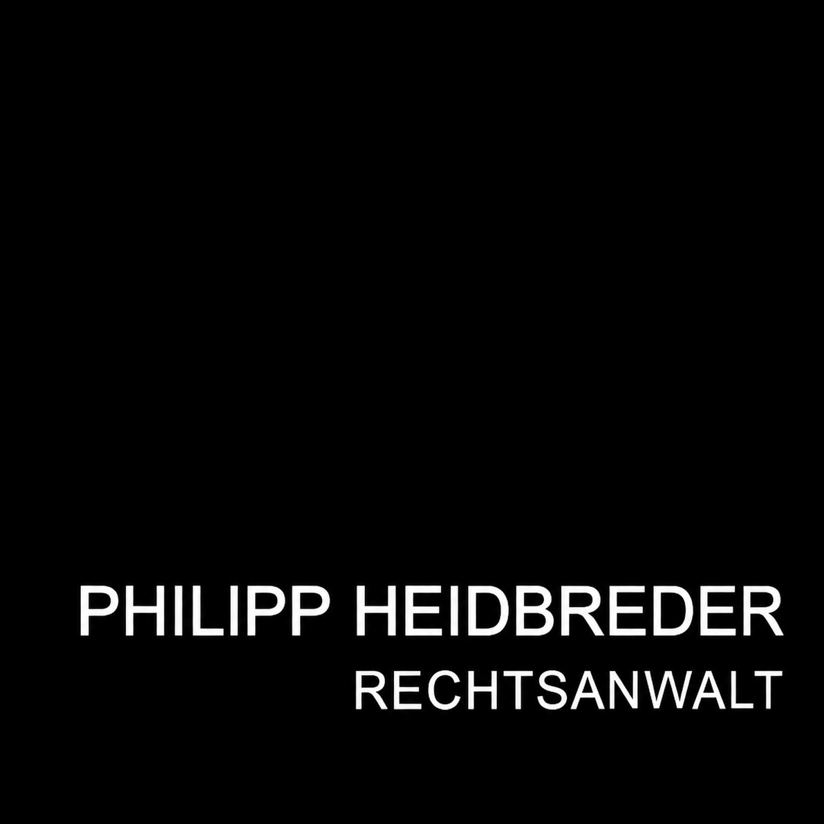 Philipp Heidbreder Rechtsanwalt